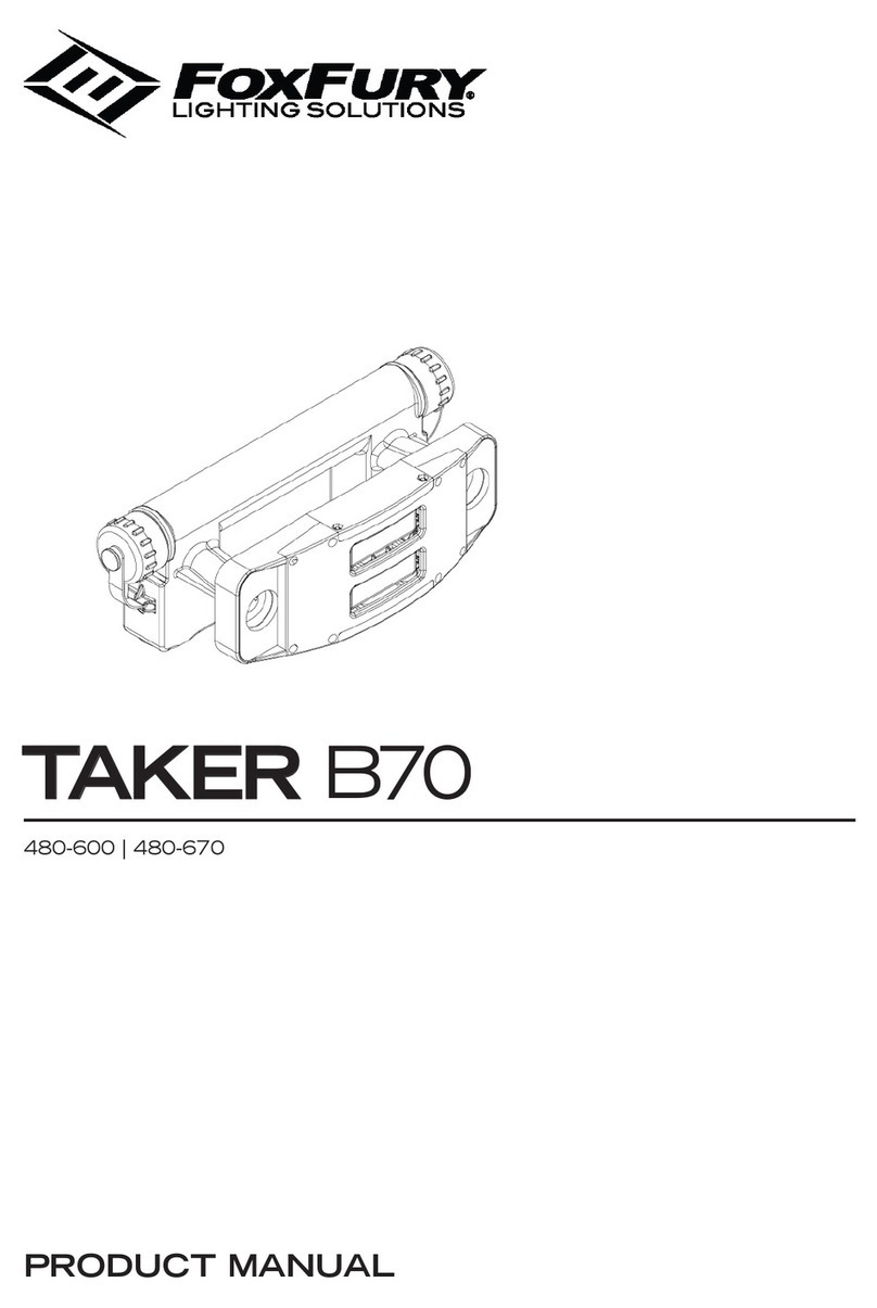 Foxfury Lighting Solutions Taker B70 product manual