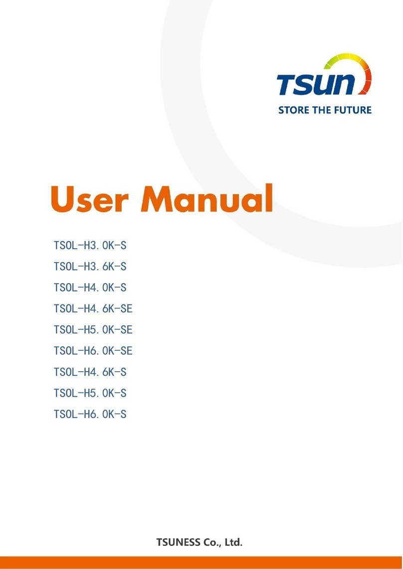 TSUNESS TSOL-H3.0K-S User manual