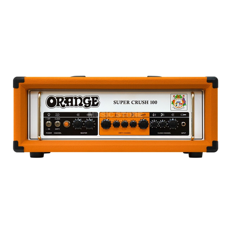 ORANGE Super Crush 100 owner's manual