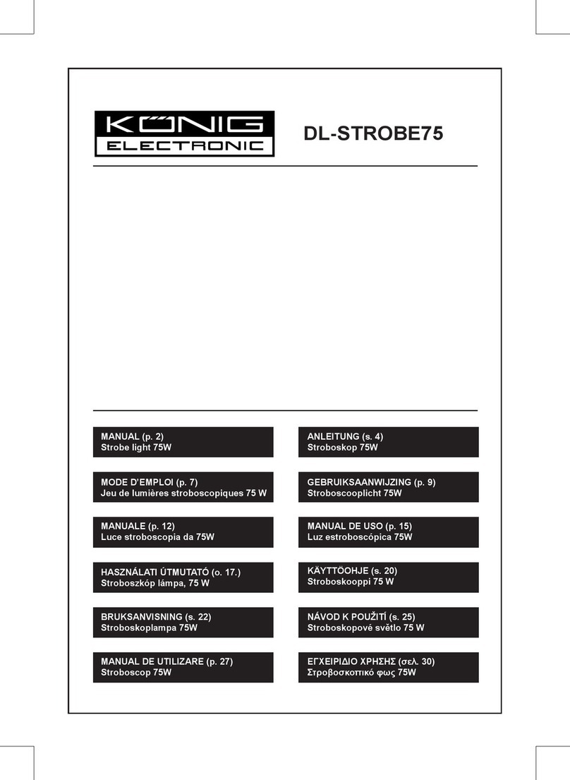 König Electronic DL-STROBE75 User manual