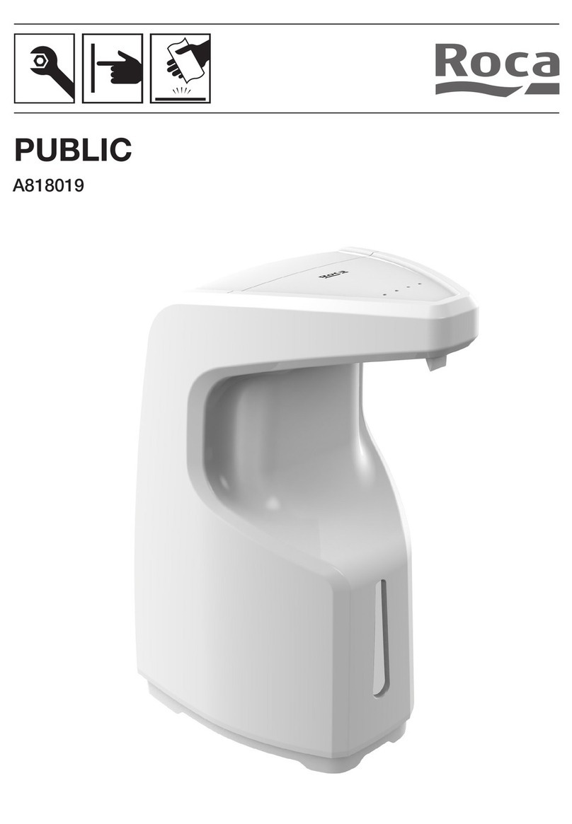Roca PUBLIC A818019 installation manual