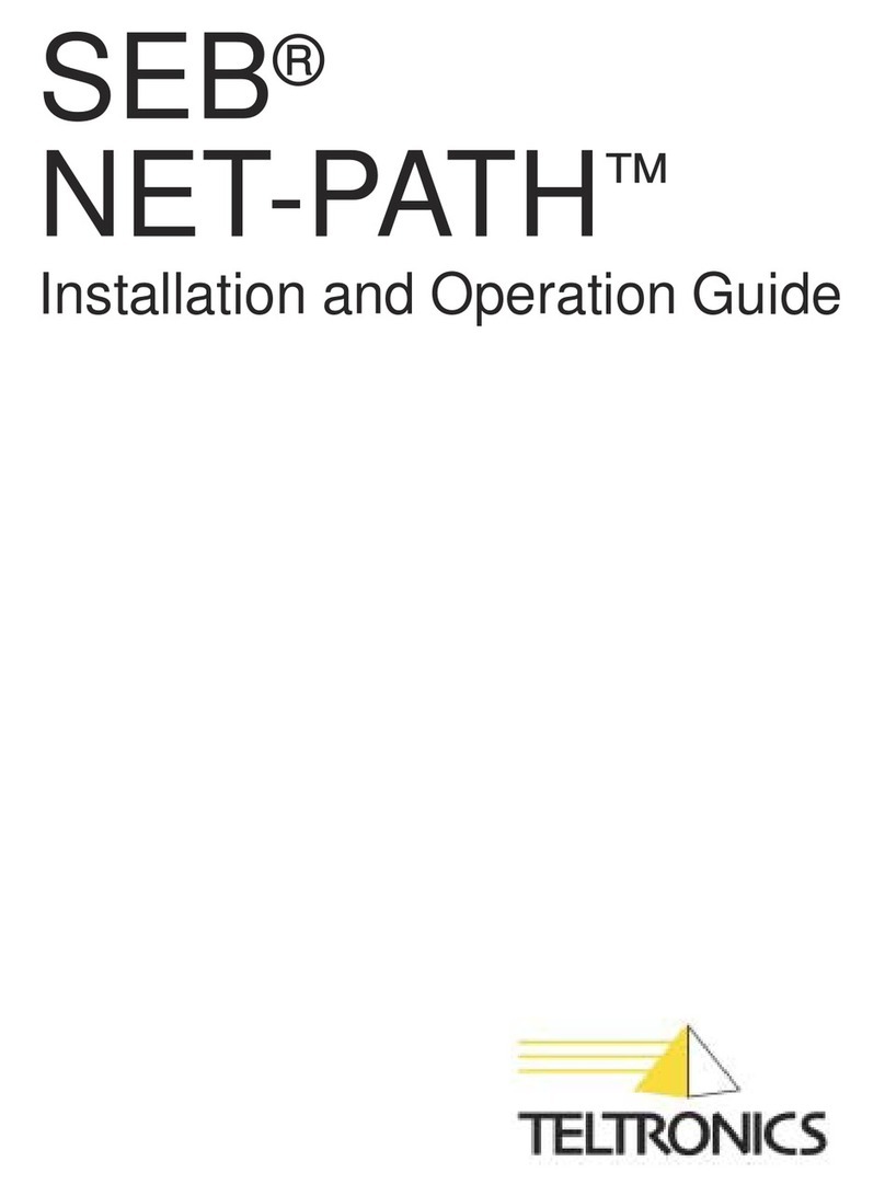 Teltronics SEB NET-PATH Operating instructions