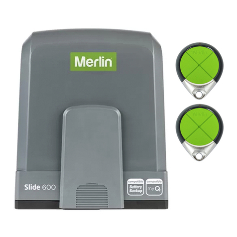 Merlin Slide 600 Quick reference guide