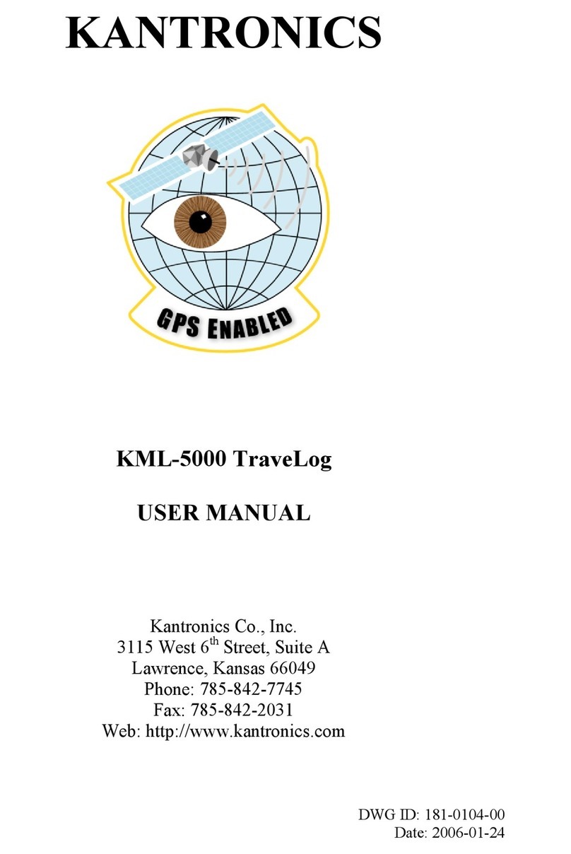 Kantronics KML-5000 TraveLog user manual