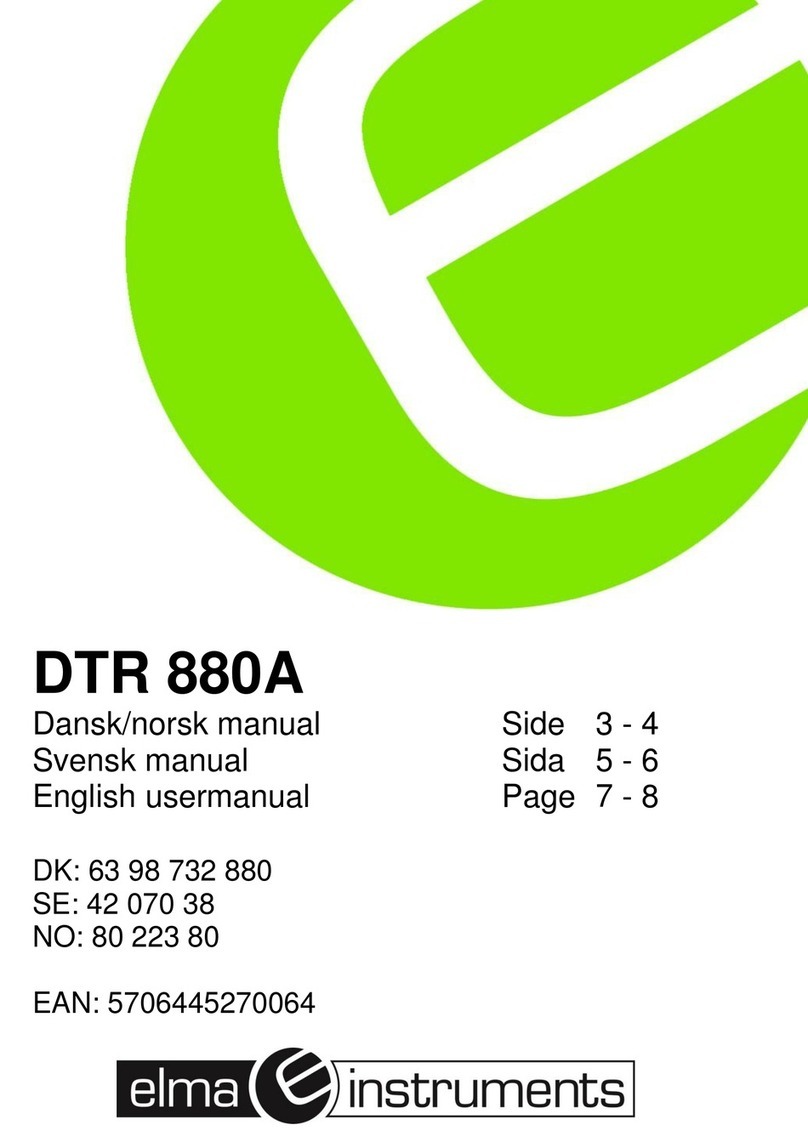Elma Instruments DTR 880A user manual
