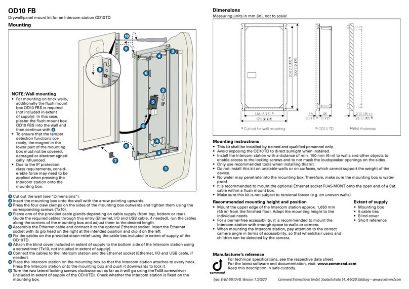 Commend OD10 FB User manual