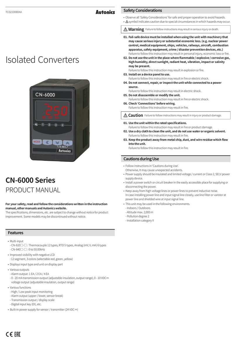 Autonics CN-6000 Series product manual
