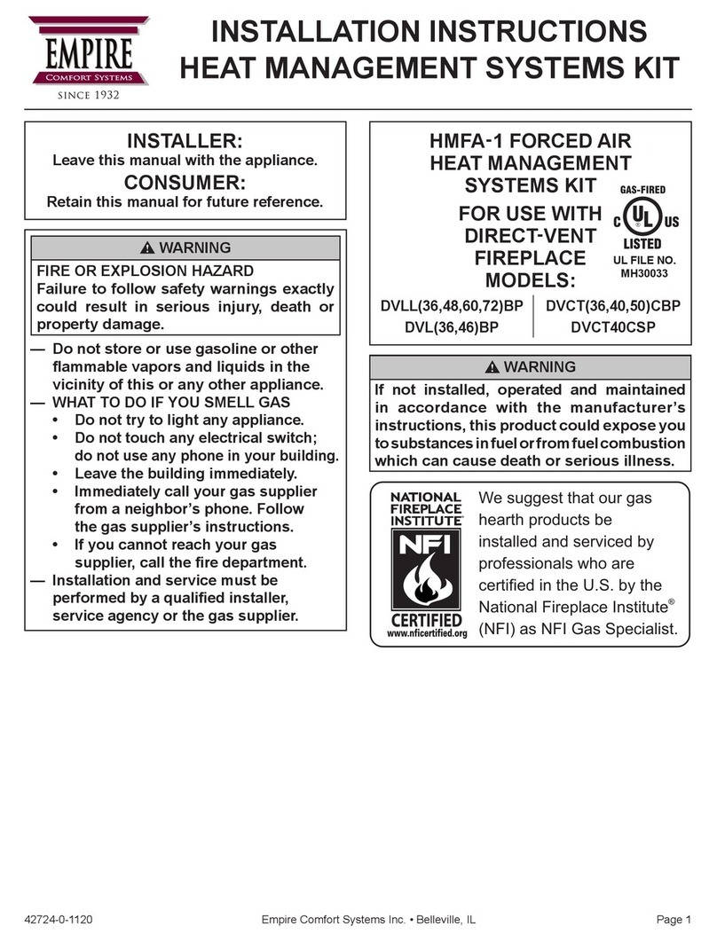 Empire Comfort Systems HMFA-1 installation instructions Empire Comfort Systems HMFA-1 installation instructions
