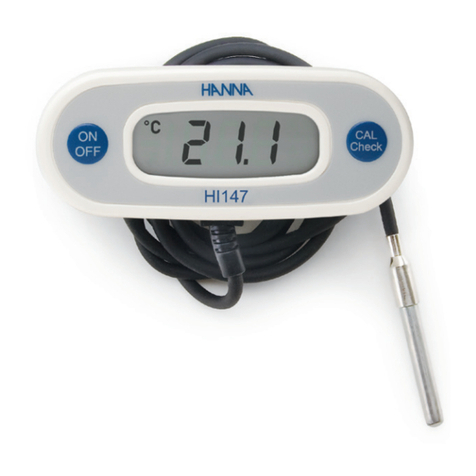 Hanna Instruments Checkfridge HI147-00 User manual Hanna Instruments Checkfridge HI147-00 User manual