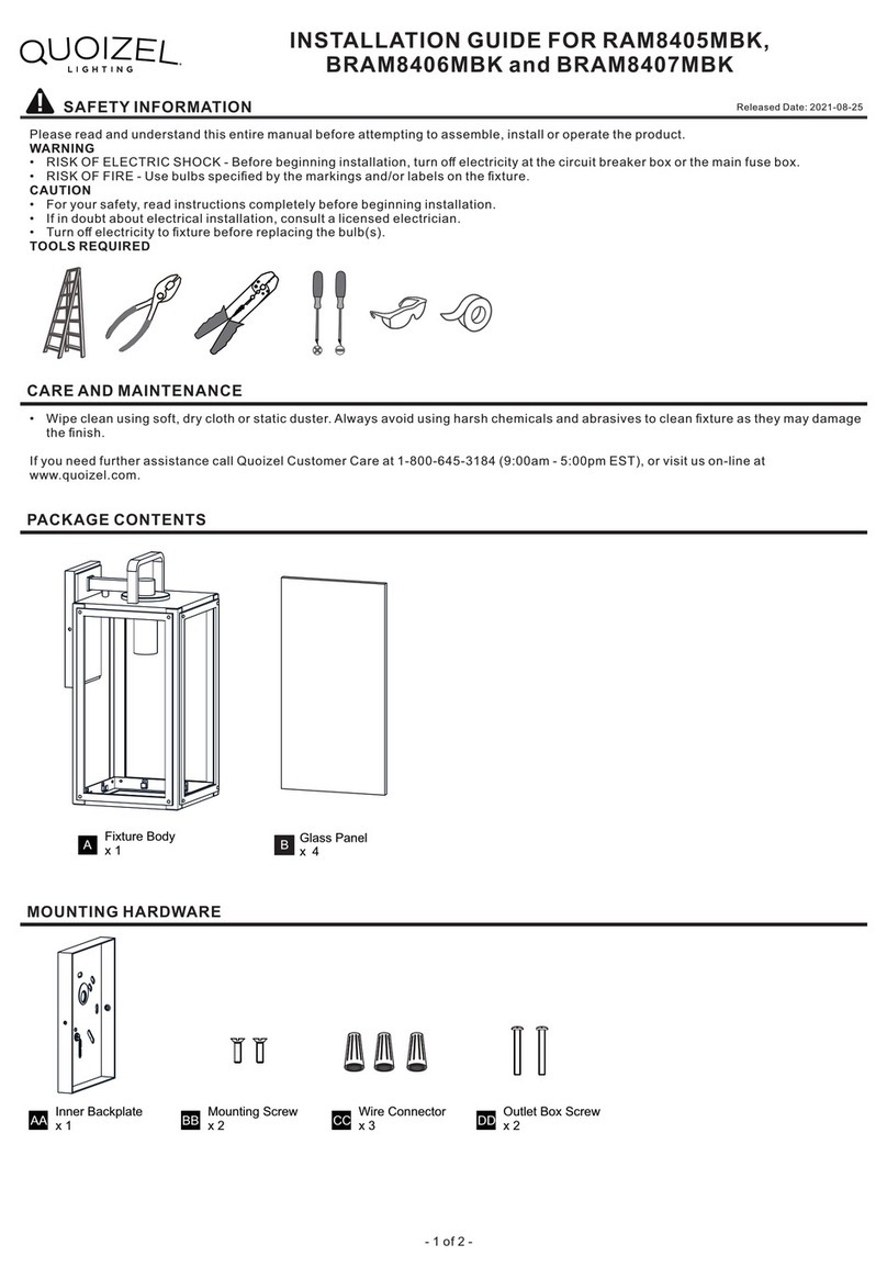 Quoizel RAM8405MBK installation guide