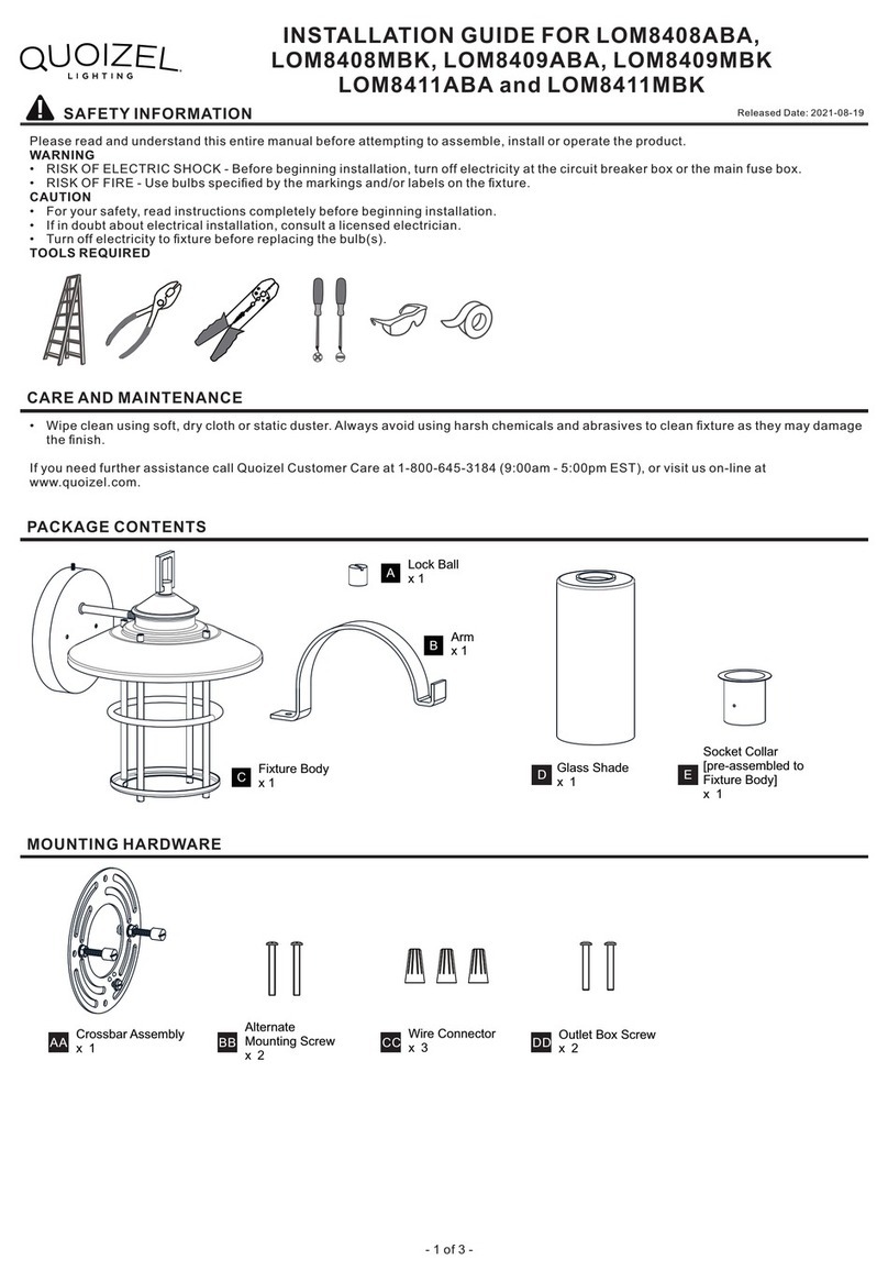 Quoizel LOM8408ABA installation guide