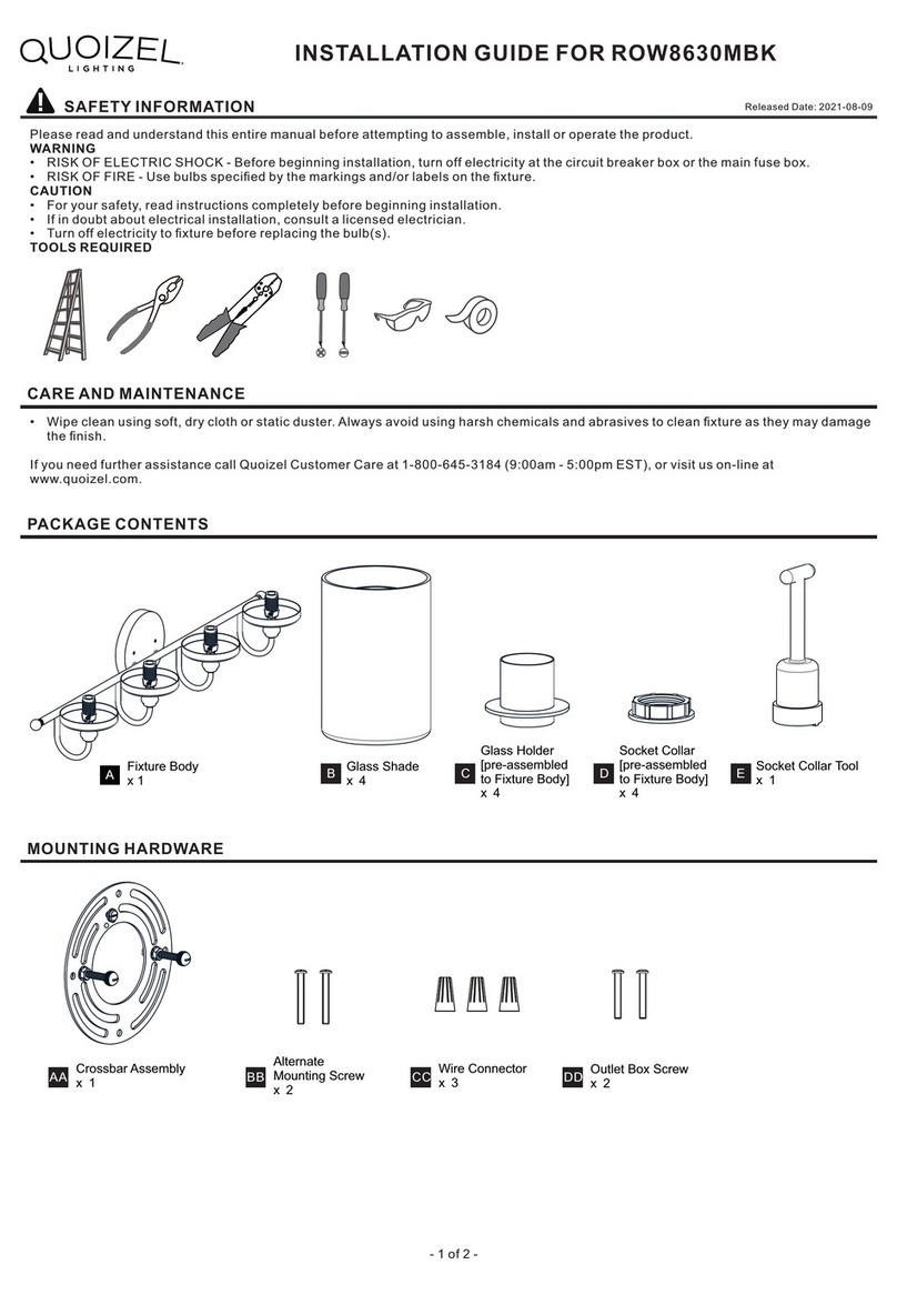 Quoizel ROW860MBK installation guide