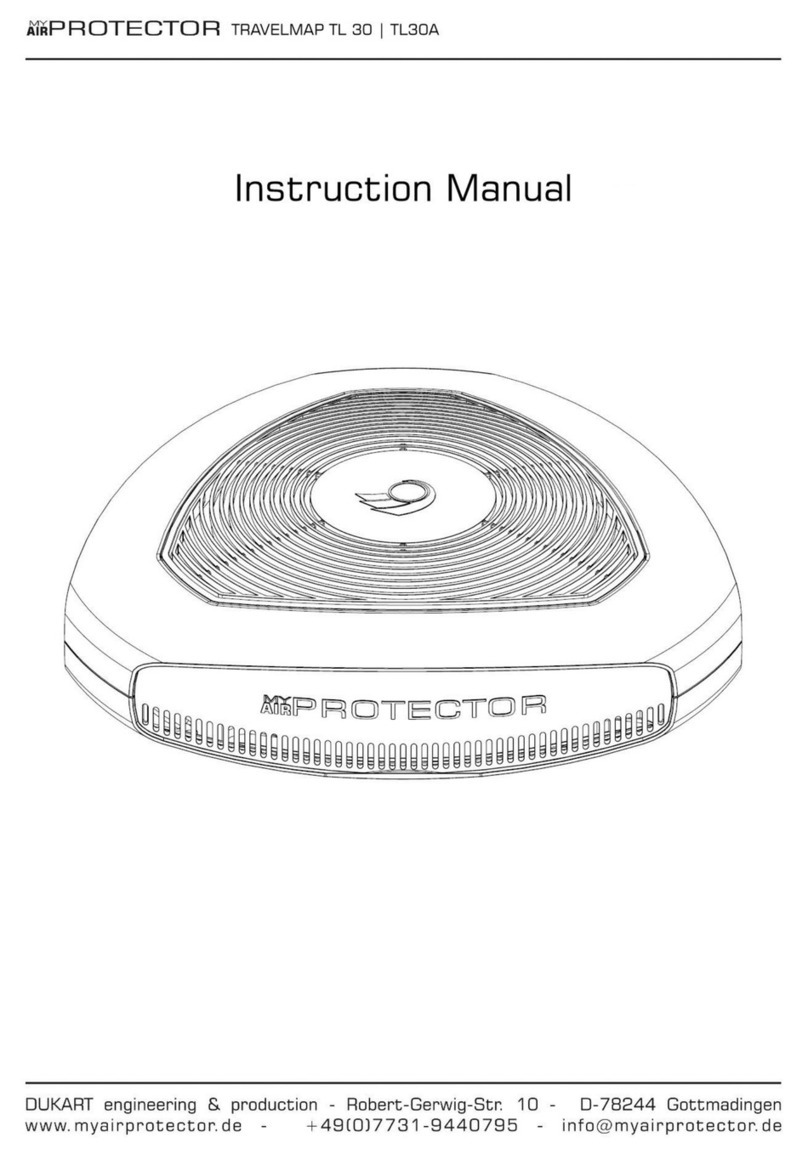DUKART My Air Protector Travelmap TL 30 instruction manual