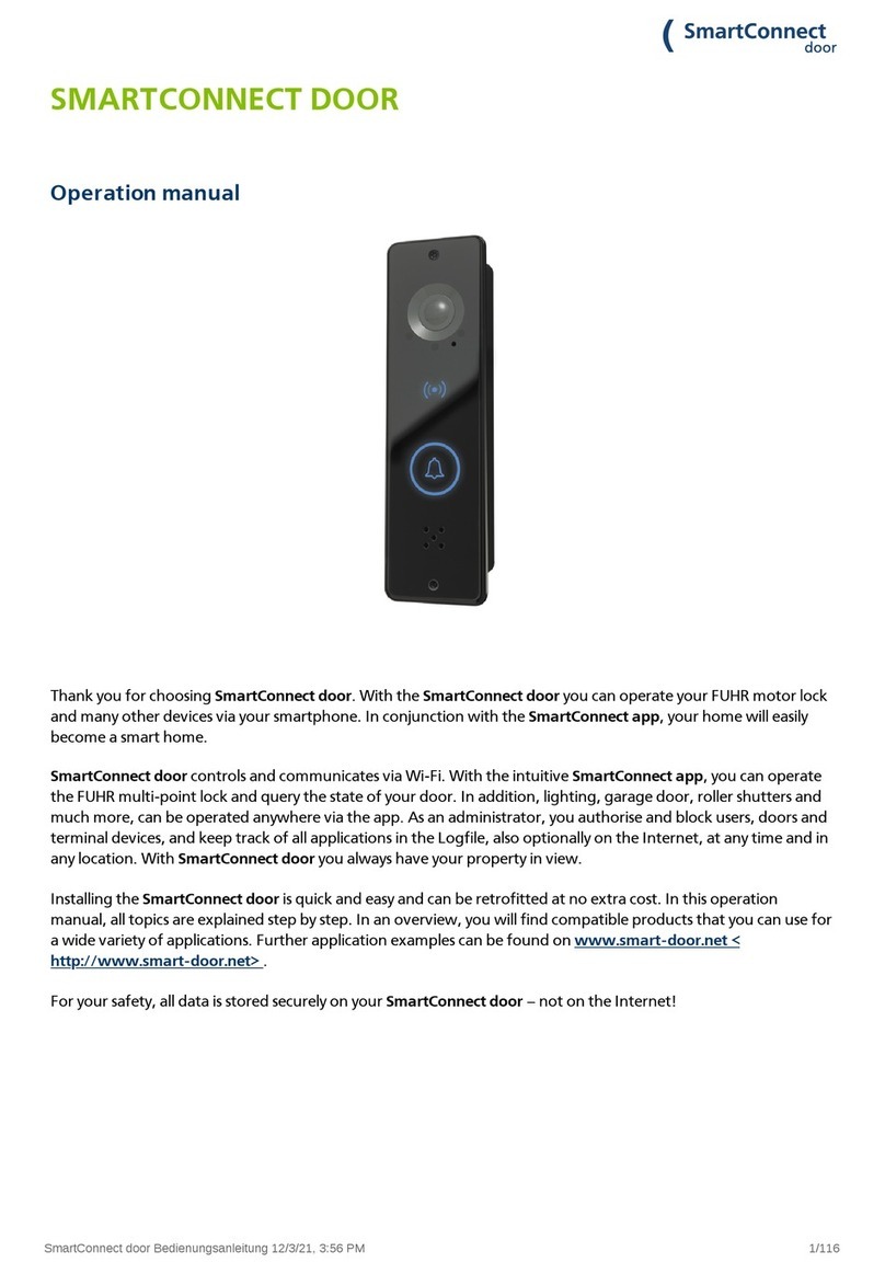 FUHR SmartConnect door Operation manual
