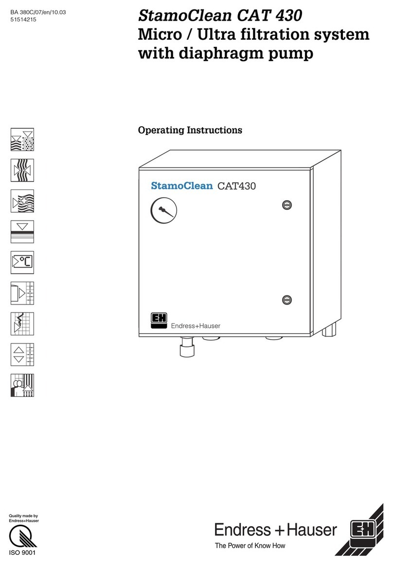 Endress+Hauser Stamoclean CAT430 operating instructions