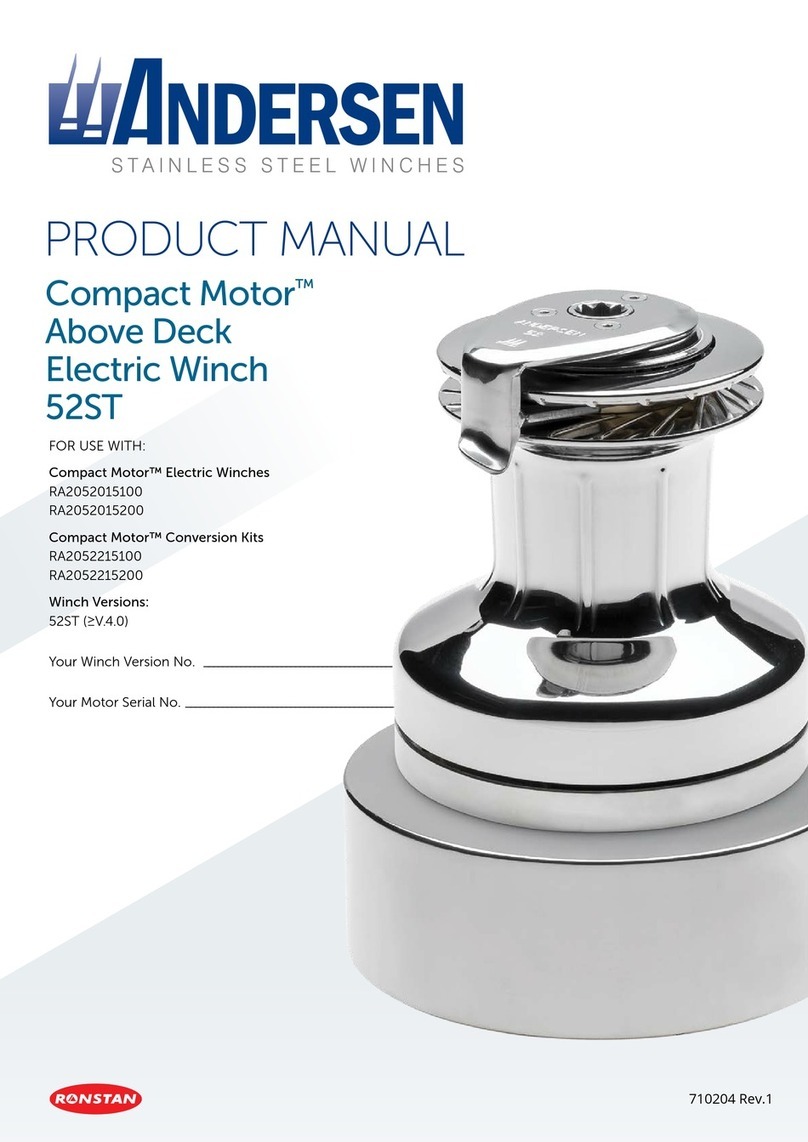 Ronstan Andersen Compact Motor 52ST product manual Ronstan Andersen Compact Motor 52ST product manual
