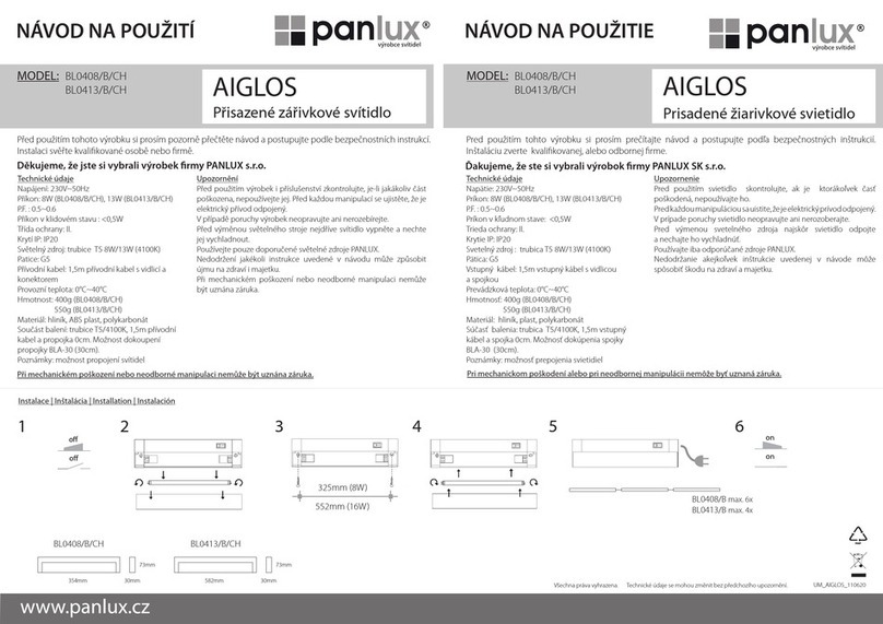 Panlux BL0408 instructions