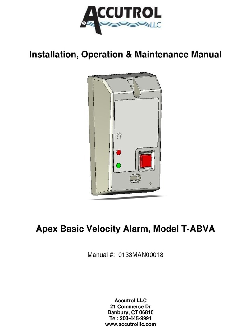 Accutrol T-ABVA Instruction manual