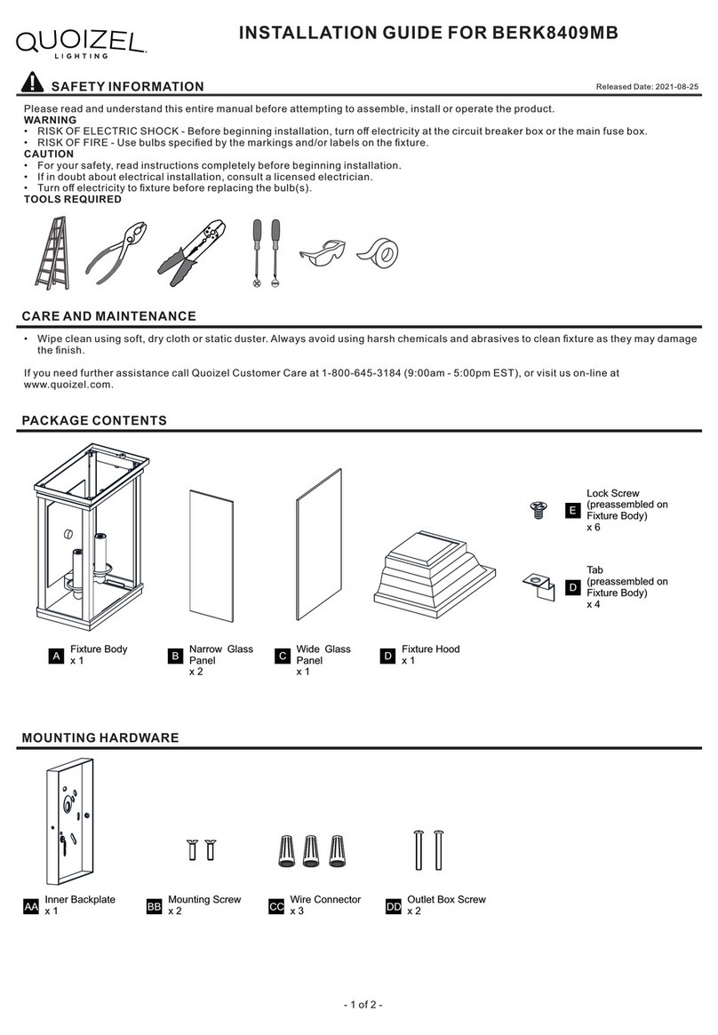 Quoizel BERK8409MB installation guide