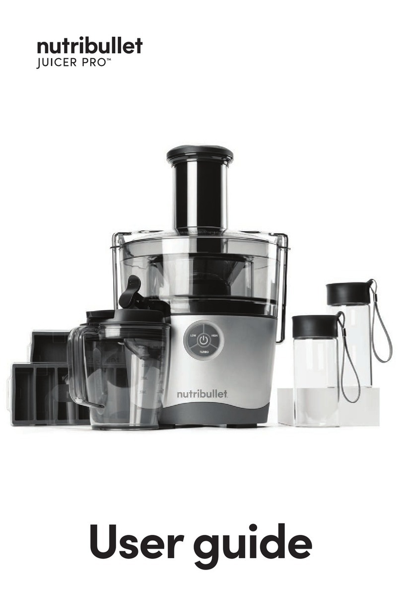 NUTRIBULLET JUICER PRO User manual