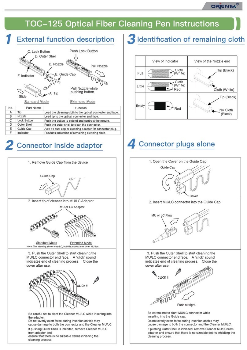 OrienTek TOC-125 instructions