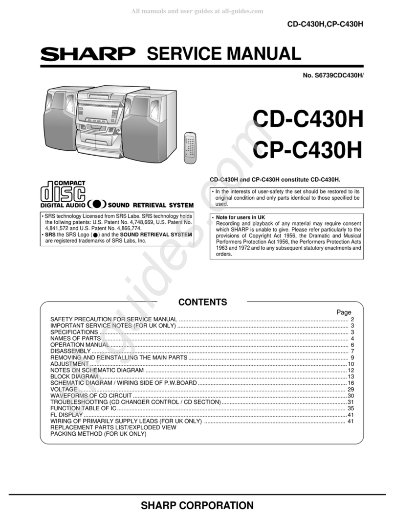 Sharp CD-C430H User manual Sharp CD-C430H User manual