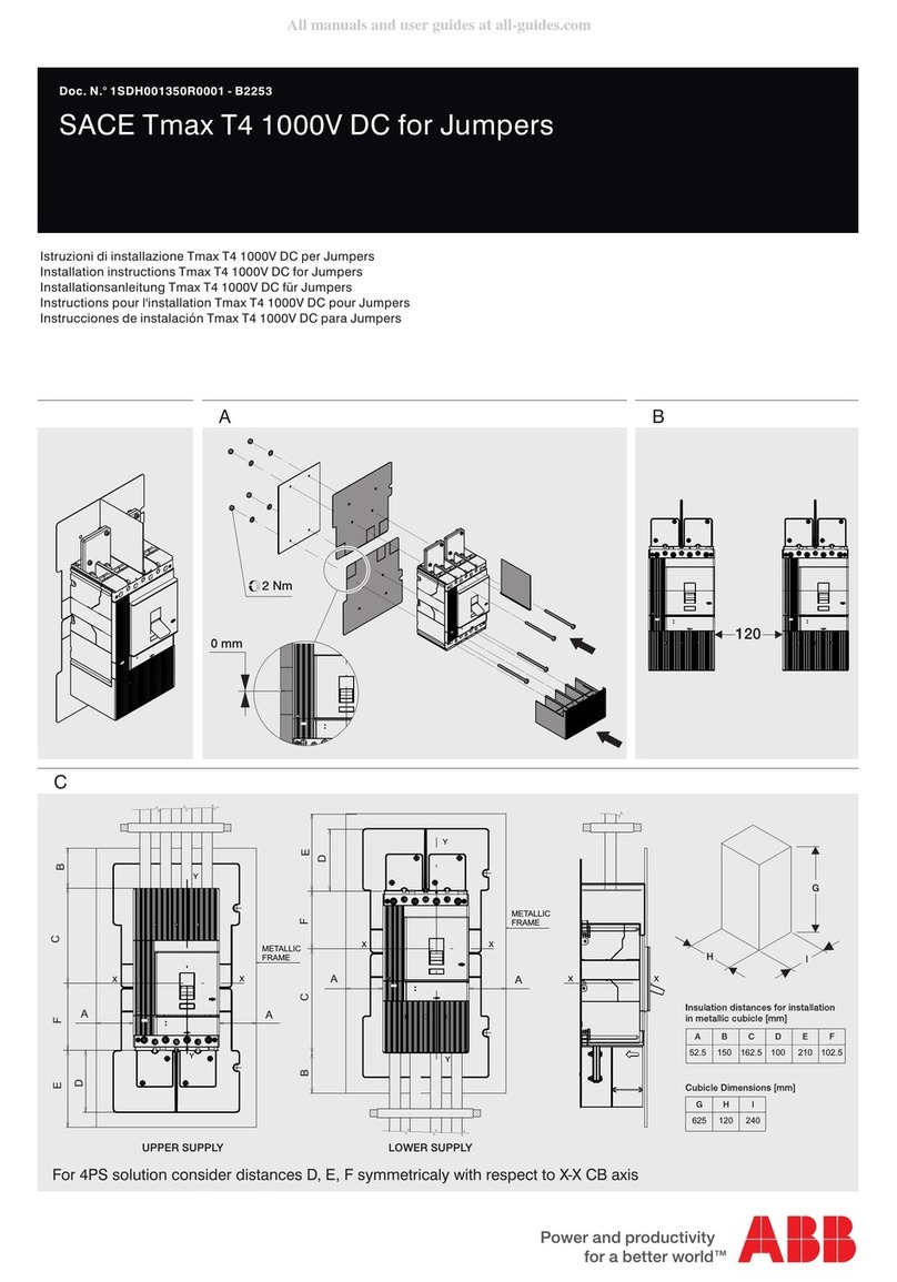 ABB SACE Tmax T4 Series User manual