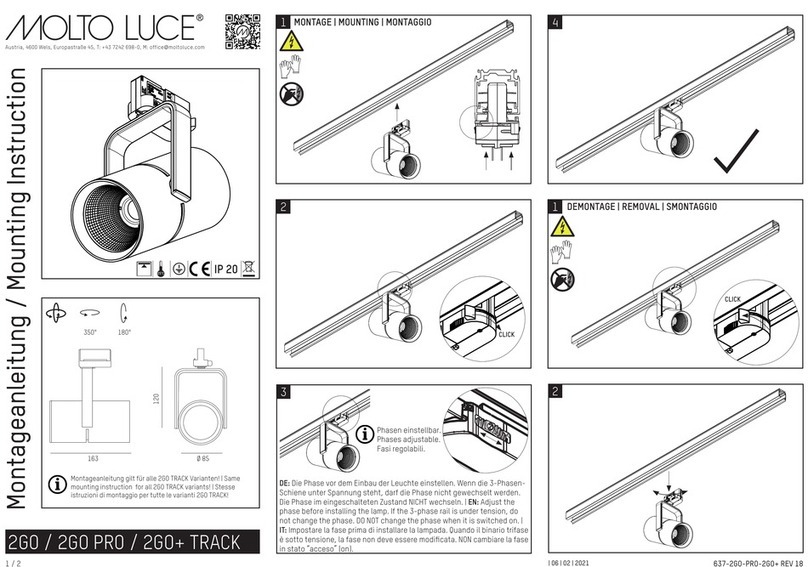 MOLTO LUCE 2GO Mounting instruction