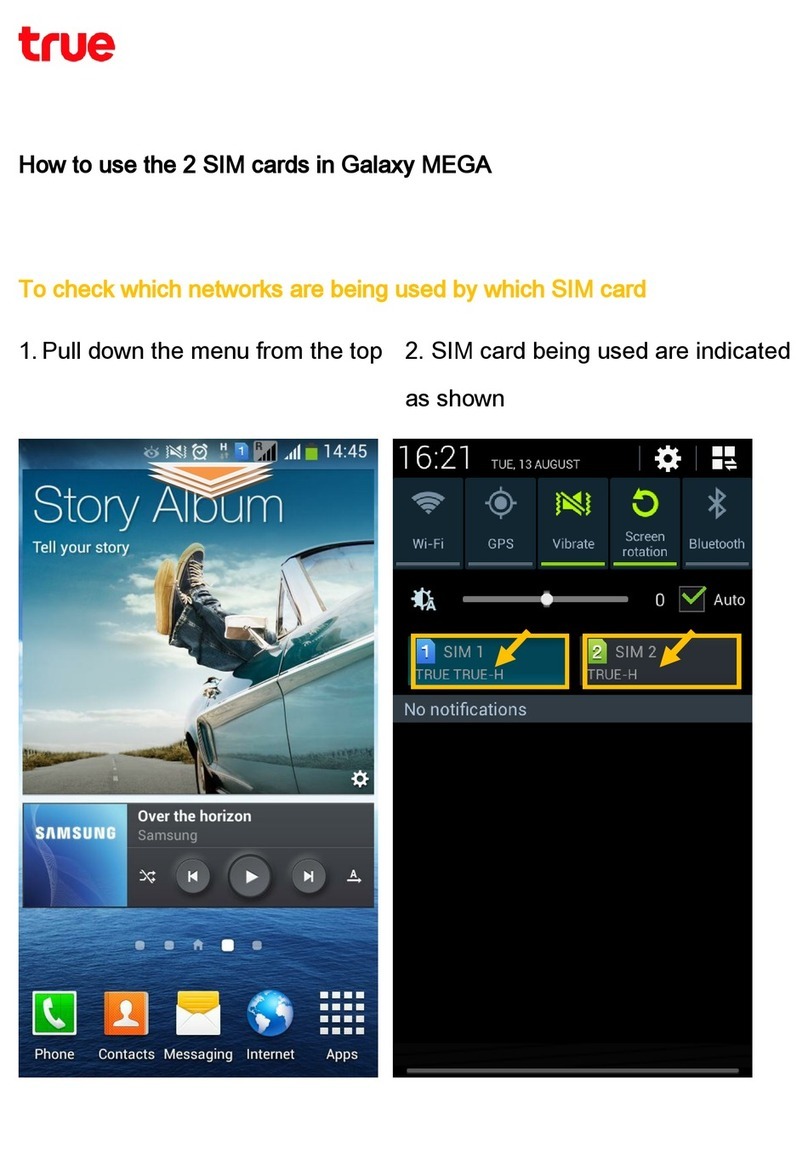 Samsung GALAXY MEGA Parts list manual