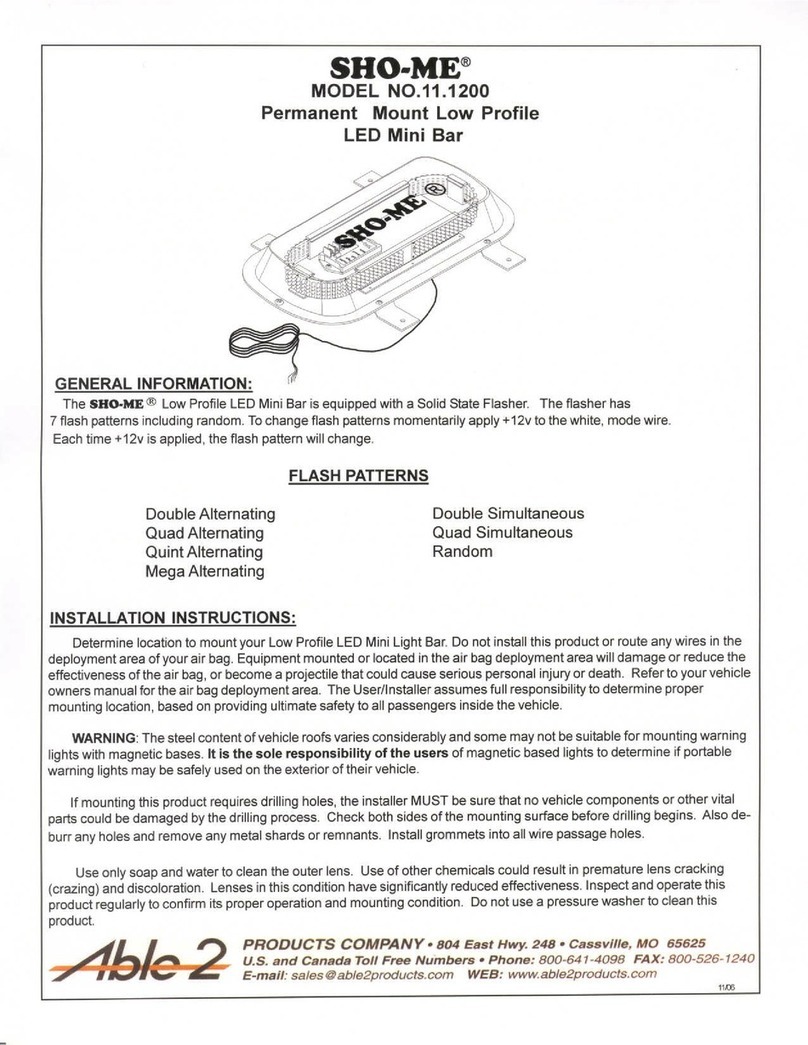 ABLE2 SHO-ME 11.1200 instructions