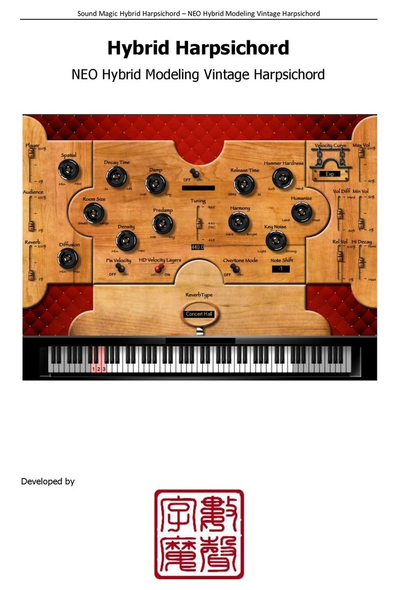 Sound Magic Hybrid Harpsichord Operational manual