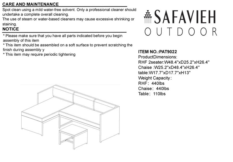 Safavieh Outdoor PAT9022 User manual