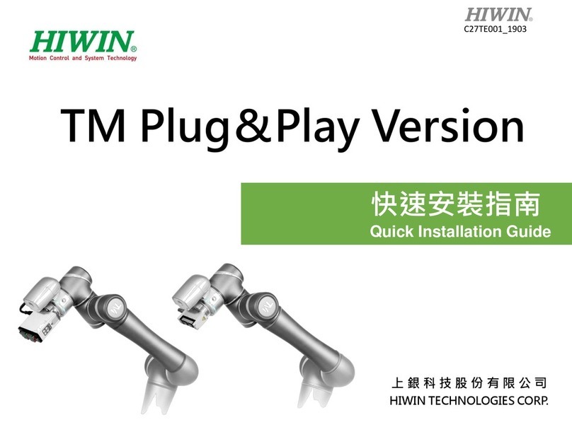 Hiwin TM5 X Series Quick installation guide