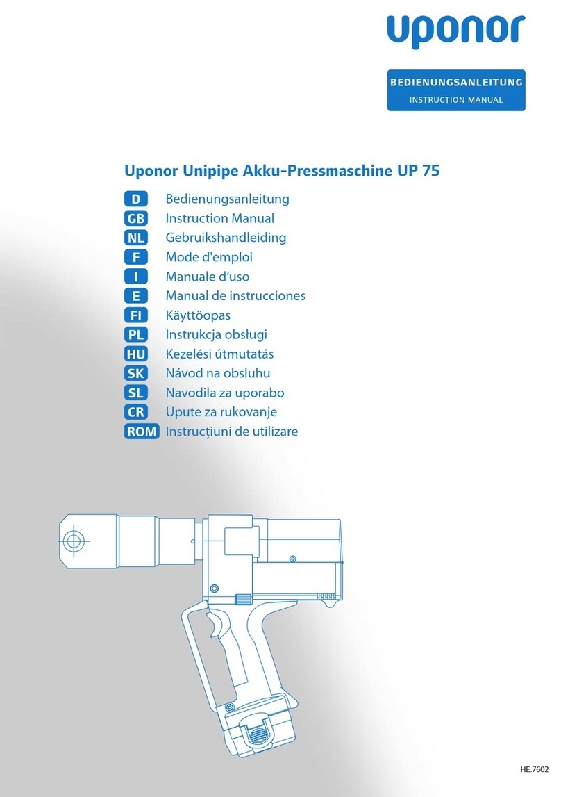Uponor Unipipe UP 75 User manual