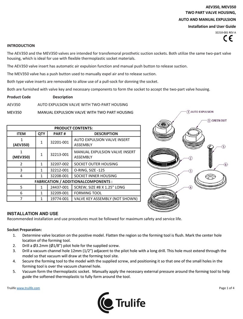 Trulife AEV350 Installation and user guide