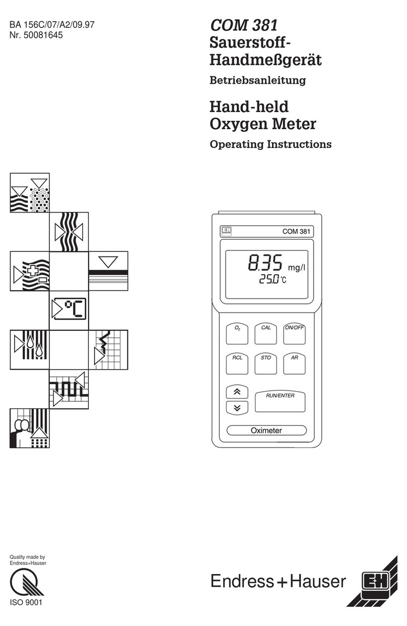 Endress+Hauser COM 381 operating instructions Endress+Hauser COM 381 operating instructions