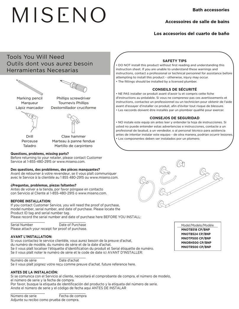 miseno MNOTB518 CP manual