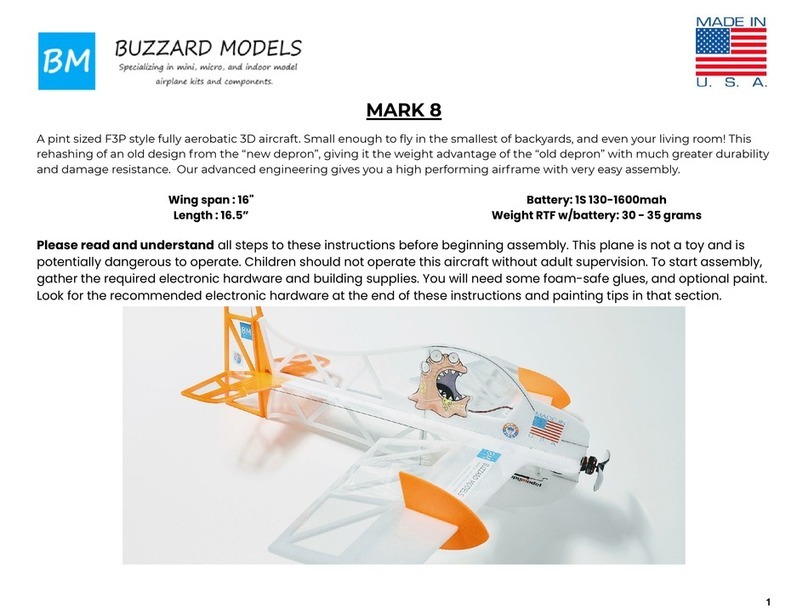 Buzzard Models Mark 8 User manual Buzzard Models Mark 8 User manual