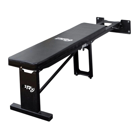 PRx Performance Profile Incline Folding Bench quick start guide