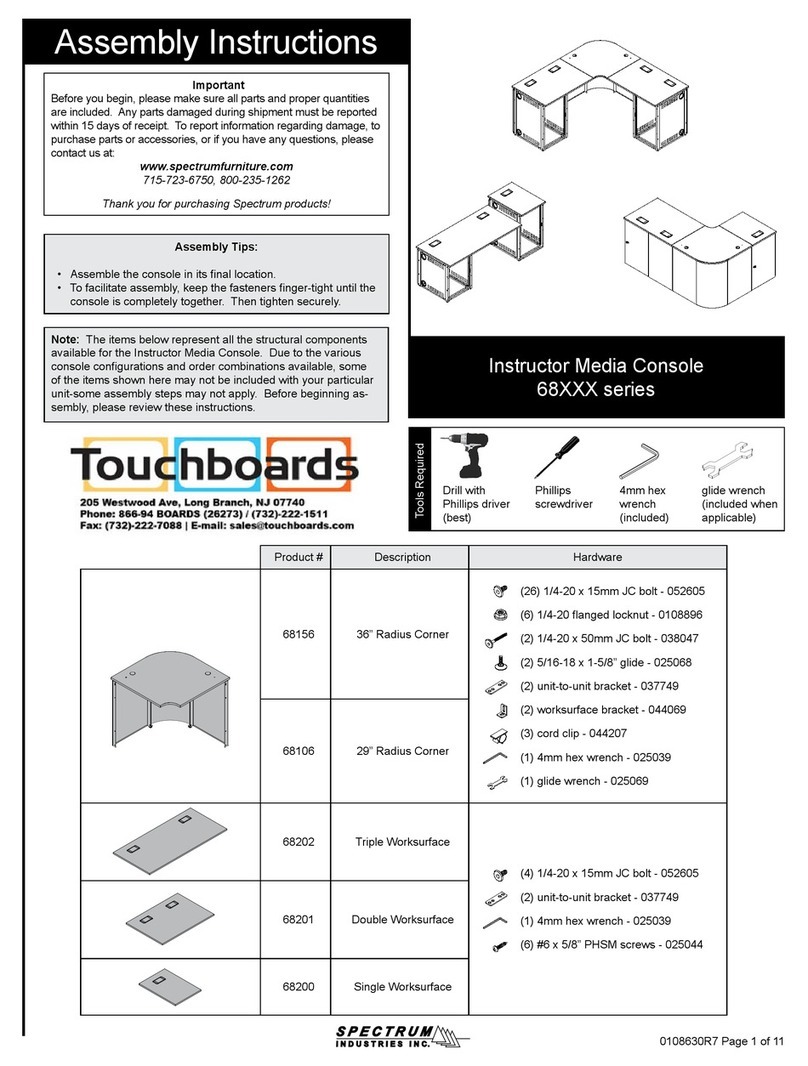 Spectrum Industries 68 Series Assembly instruction