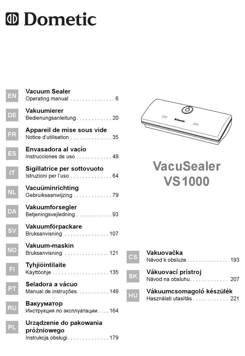 Dometic VacuSealer VS1000 operating manual