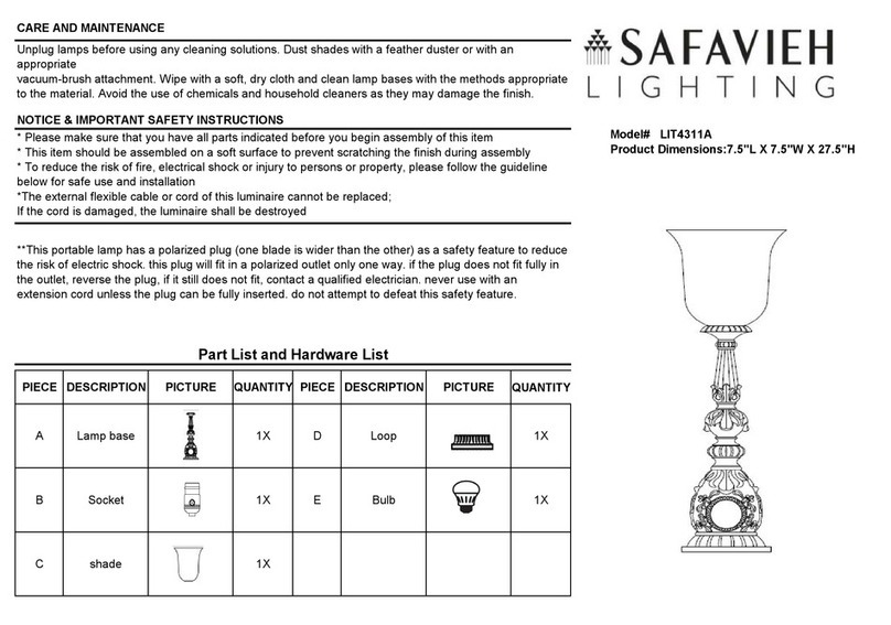 Safavieh LIT4311A User manual