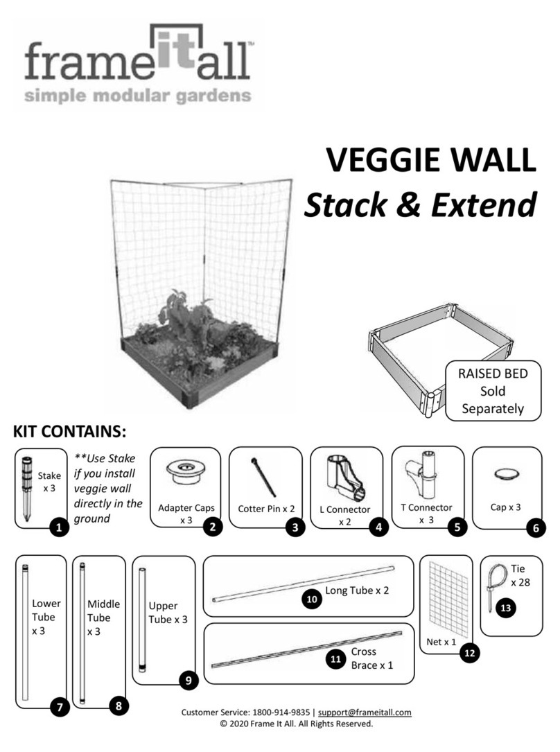 FRAME IT ALL Stack & Extend VEGGIE WALL User manual