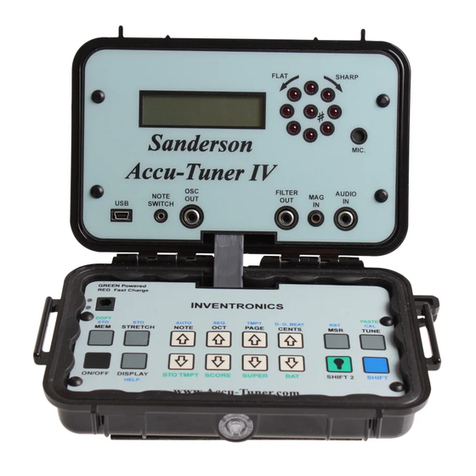 Inventronics SANDERSON ACCU-TUNER IV User manual