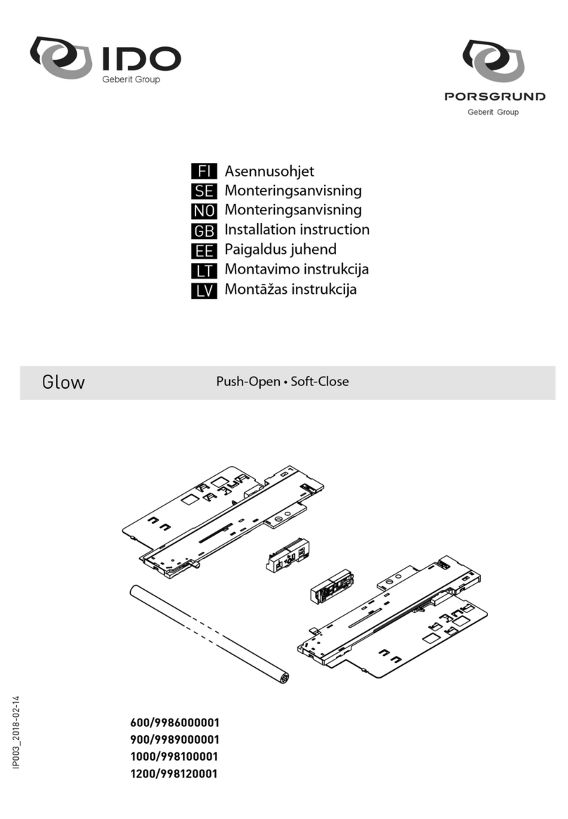 Geberit IDO Glow Installation instruction Geberit IDO Glow Installation instruction