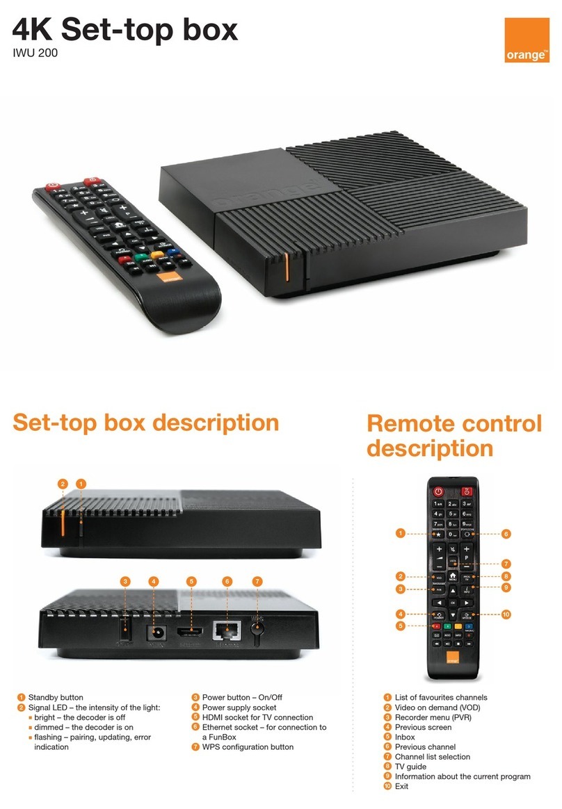 ORANGE IWU 200 quick start guide