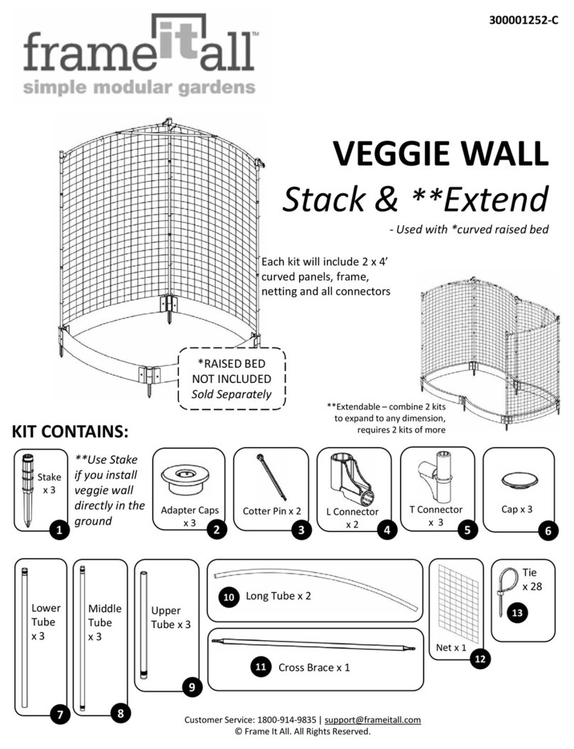 FRAME IT ALL Stack & Extend VEGGIE WALL User manual