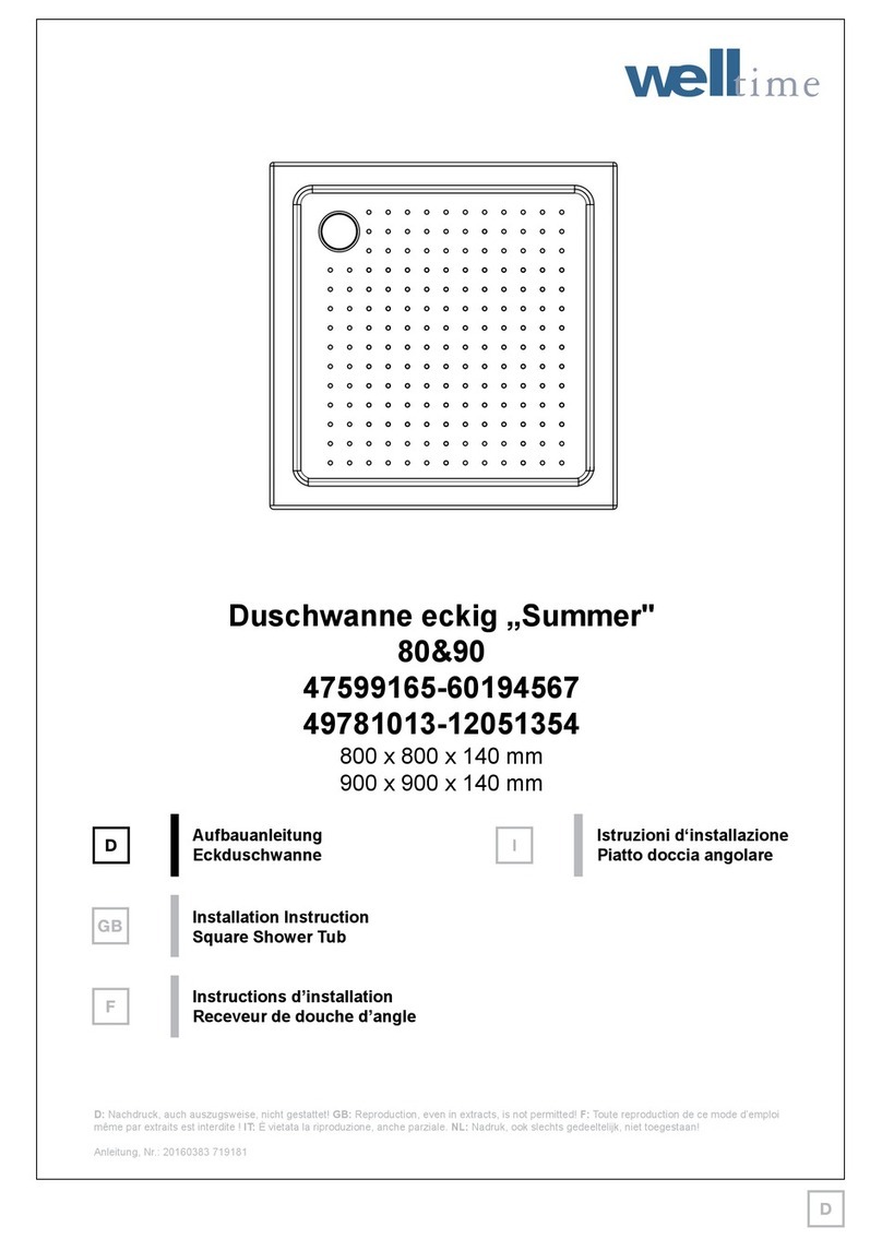 Welltime Summer 47599165 Installation instruction