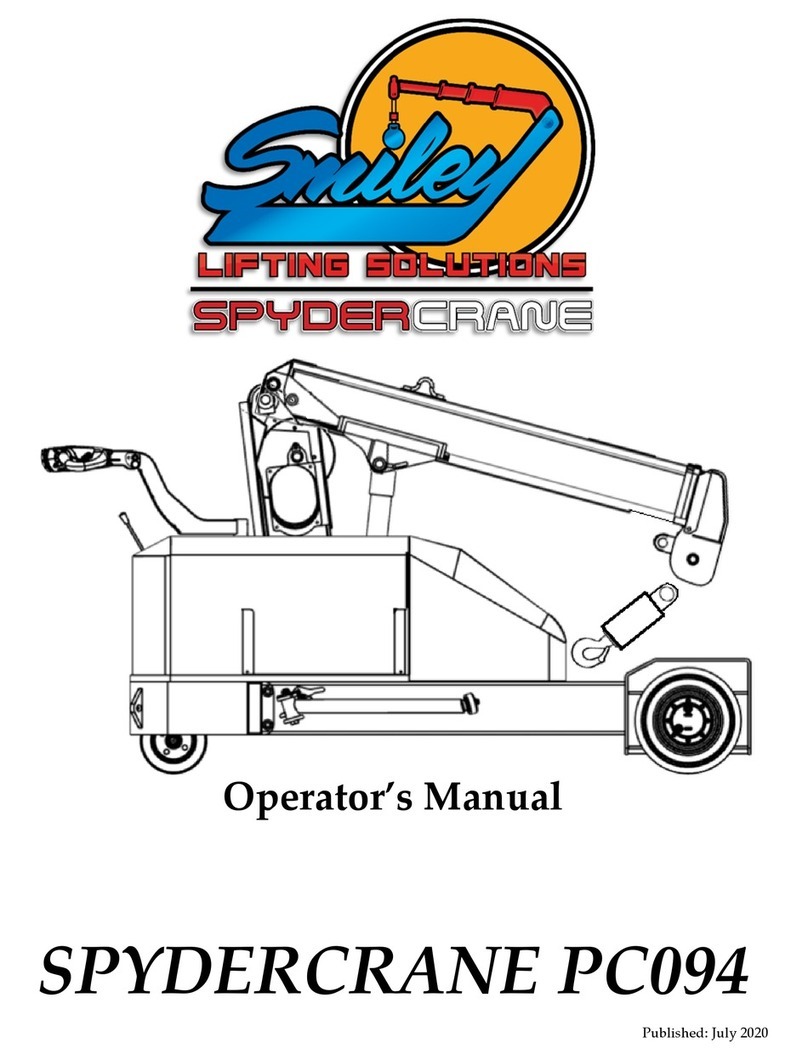Smiley Lifting Solutions SPYDERCRANE PC094 Operator's manual