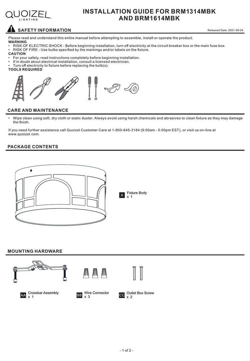 Quoizel BRM1314MBK installation guide